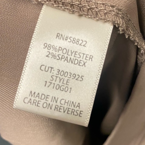 Max Studio Tan Pull On Trouser Pants in Mocha Size Large - Picture 6 of 11